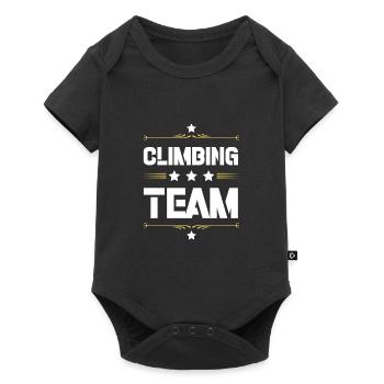 Climbing Team - Baby Premium short-sleeve bodysuit - black - Front