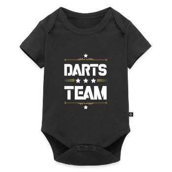 Darts Team - Baby Premium Kurzarmbody - Schwarz - Vorne
