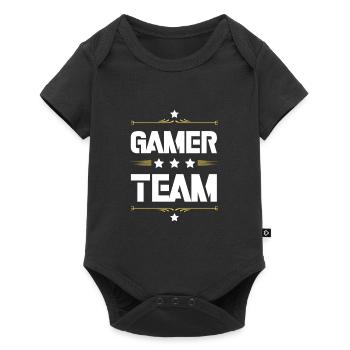 Équipe de joueurs - Body à manches courtes Premium Bébé - noir - Devant