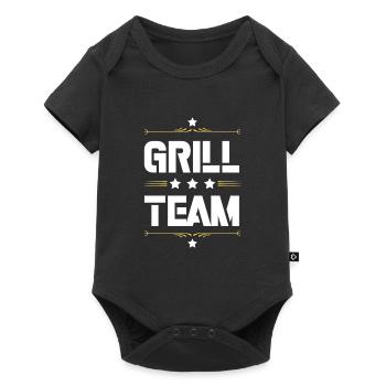 Grill Team - Baby Premium Kurzarmbody - Schwarz - Vorne