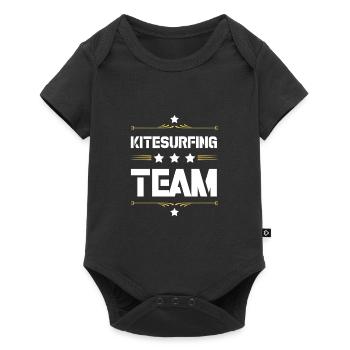 Équipe de kitesurf - Body à manches courtes Premium Bébé - noir - Devant