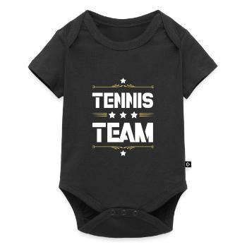 Équipe de tennis - Body à manches courtes Premium Bébé - noir - Devant