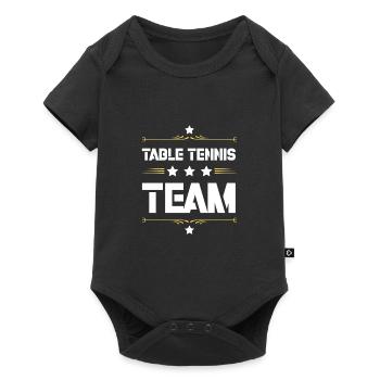 Table Tennis Team - Baby Premium Kurzarmbody - Schwarz - Vorne