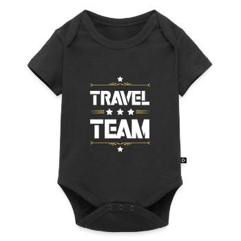 Travel Team - Baby Premium Kurzarmbody - Schwarz - Vorne