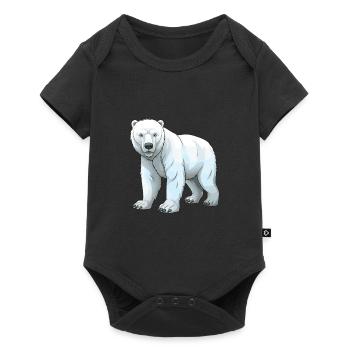 Polar Bear Animal - Baby Premium short-sleeve bodysuit - black - Front