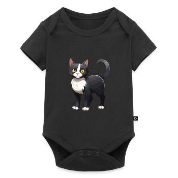 Cat Cute - Baby Premium short-sleeve bodysuit - black - Front