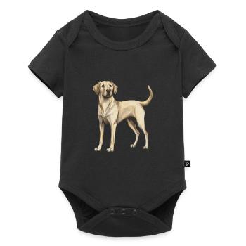 Labrador Dog - Baby Premium short-sleeve bodysuit - black - Front