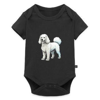 Caniche Chien - Body à manches courtes Premium Bébé - noir - Devant