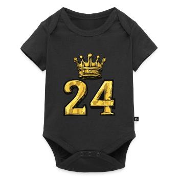 24 Number Crown - Baby Premium short-sleeve bodysuit - black - Front