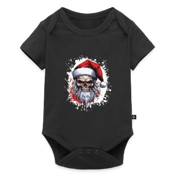 Santa Claus Skull - Baby Premium short-sleeve bodysuit - black - Front