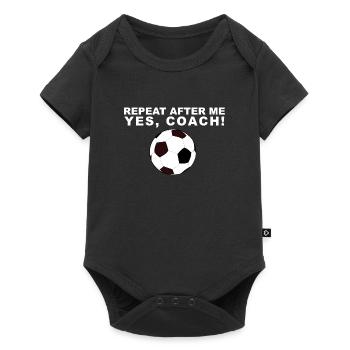 Répéter après moi Oui Maillot d'entraîneur Football Football - Body à manches courtes Premium Bébé - noir - Devant