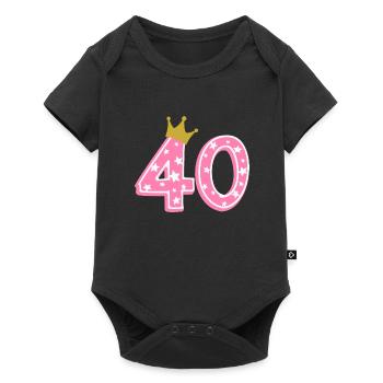 40 Krone 40e anniversaire 40 ans - Body à manches courtes Premium Bébé - noir - Devant