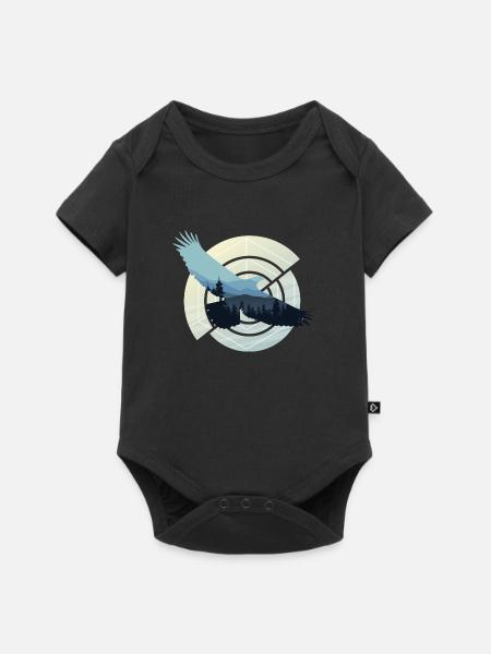 Nationaler Tag des Vogels (05. Januar) - Baby Premium Kurzarmbody - Schwarz