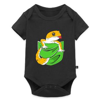 Leopard Gecko - Baby Premium short-sleeve bodysuit - black - Front