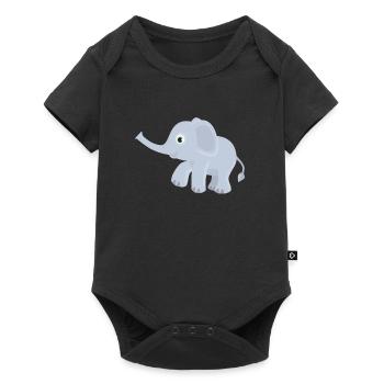elef84 - Baby Premium Kurzarmbody - Schwarz - Vorne