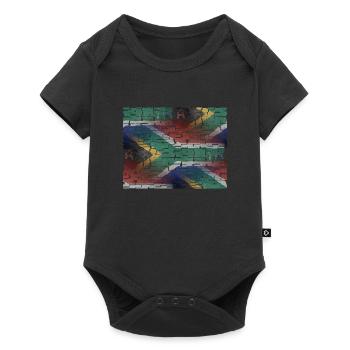 Afrique du Sud - art design - Body à manches courtes Premium Bébé - noir - Devant