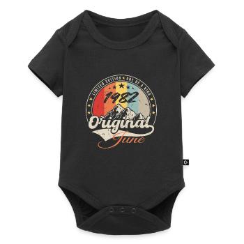 June 1982 Original 1982 Anniversary 1982 June - Baby Premium short-sleeve bodysuit - black - Front
