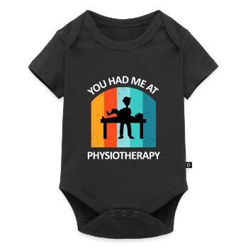 Physiotherapist Humorous Gift Saying Funny - Baby Premium short-sleeve bodysuit - black - Front