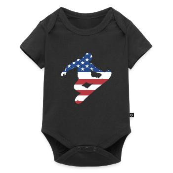 Sport Us Flag Snowboard - Body à manches courtes Premium Bébé - noir - Devant