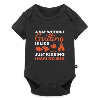 Griller A Day Without Grilling - Baby Premium short-sleeve bodysuit - black - Front
