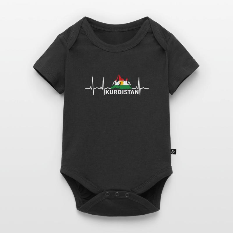 Drapeau du Kurdistan Bakur Bashur Rojava Rojhlt Newroz Body à manches courtes Premium Bébé