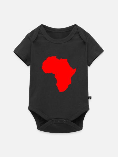 Afrika - Baby Premium Kurzarmbody - Schwarz