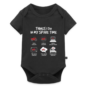 Things I Do in My Recreational Tractor Driver - Baby Premium short-sleeve bodysuit - black - Front