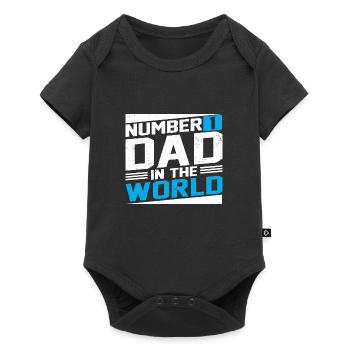 no1 dad of the world - Baby Premium short-sleeve bodysuit - black - Front