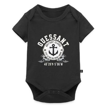 Ouessant Britanny Island - Body à manches courtes Premium Bébé - noir - Devant