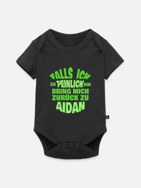 Jungesellenabschied Aidan - Baby Premium Kurzarmbody - Schwarz