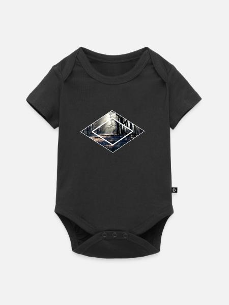 Waldische Waelder im Wald - Premium kortærmet baby-body  - sort