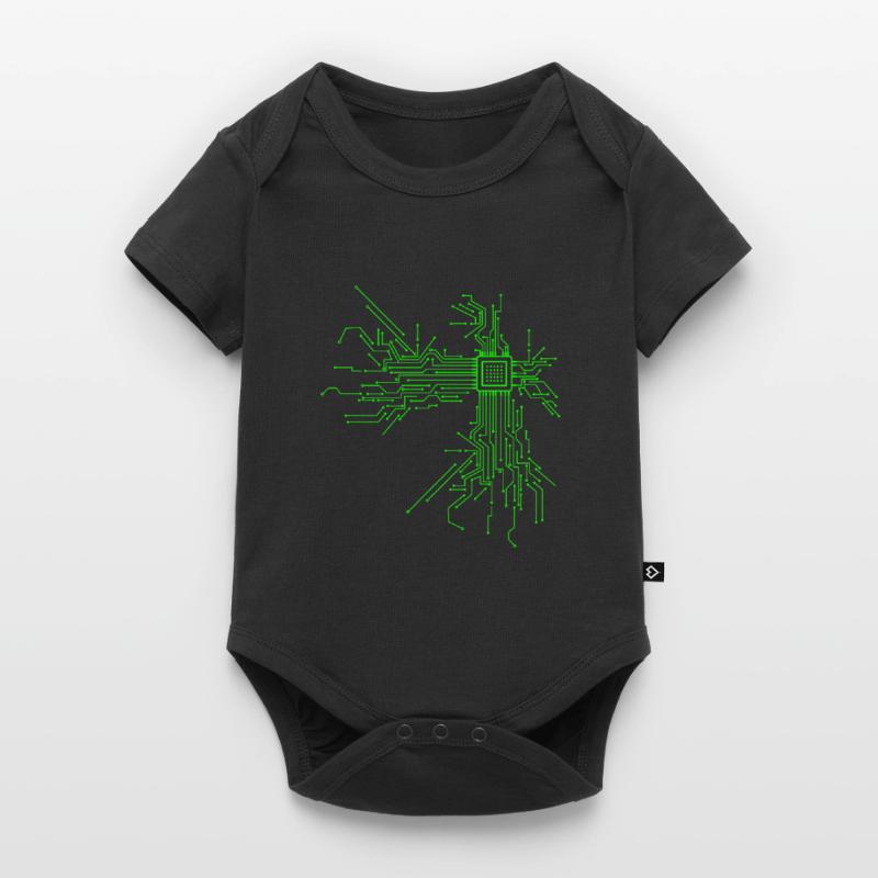 Cpu computer nerd computer scientist programmer " Baby Premium short-sleeve bodysuit