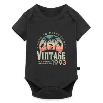 1993 Anniversaire vintage Cadeau 1993 - Body à manches courtes Premium Bébé - noir - Devant