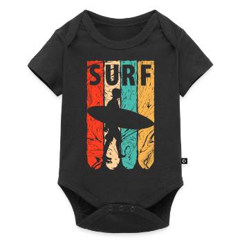 Planche de surf - Body à manches courtes Premium Bébé - noir - Devant