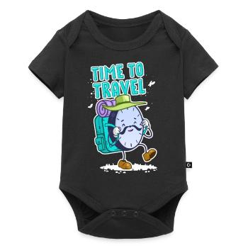 Montre de voyageur de temps pour les chemises noires - Body à manches courtes Premium Bébé - noir - Devant
