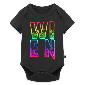wien rs rainbow - Baby Premium short-sleeve bodysuit - black - Front