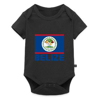 Belize - Baby Premium Kurzarmbody - Schwarz - Vorne