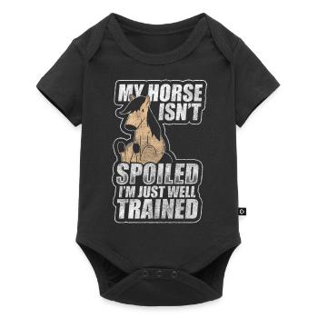 Cheval Animal - Body à manches courtes Premium Bébé - noir - Devant
