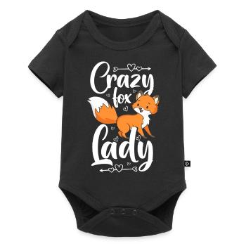 Fuchs Füchse - Baby Premium Kurzarmbody - Schwarz - Vorne