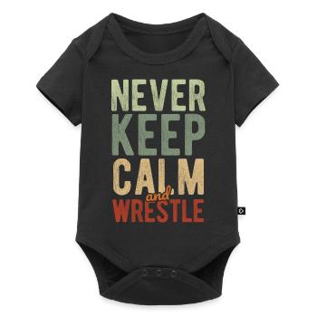 Grappling Martial Arts Wrestling - Baby Premium Kurzarmbody - Schwarz - Vorne