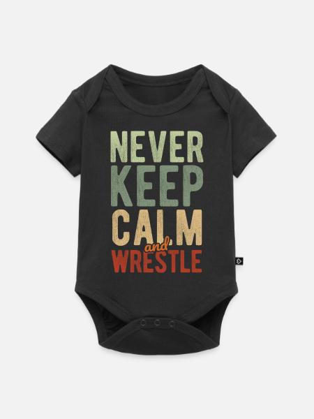 Grappling Martial Arts Wrestling - Baby Premium Kurzarmbody - Schwarz