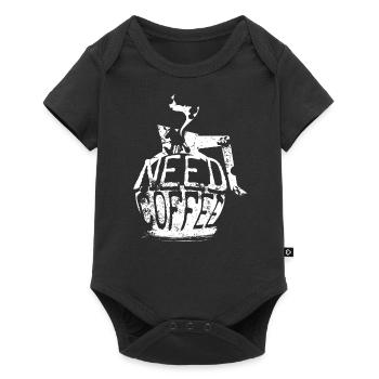 Need Coffee - Baby Premium short-sleeve bodysuit - black - Front