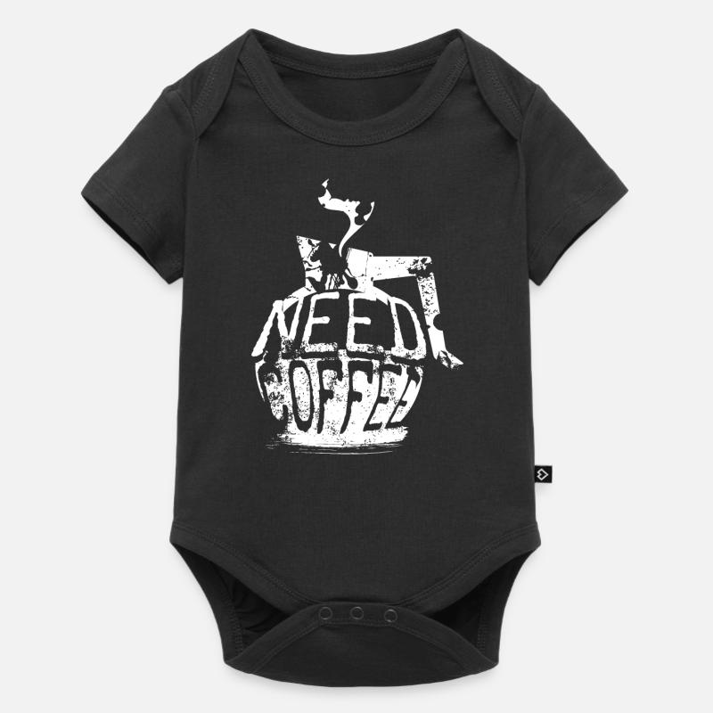 Need Coffee - Baby Premium Kurzarmbody - Schwarz
