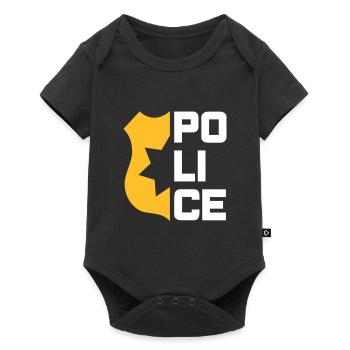 Police (halved service mark) - Baby Premium short-sleeve bodysuit - black - Front