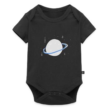planet universe stars symbol - Baby Premium short-sleeve bodysuit - black - Front