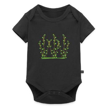 Plants Symbol Bush Garden - Baby Premium short-sleeve bodysuit - black - Front