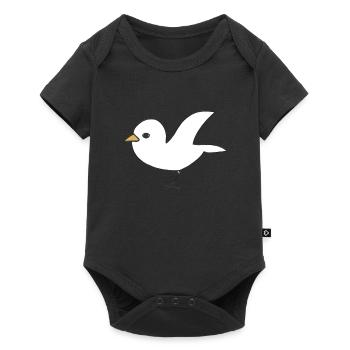 Bird Animal Symbol Wings Fly - Baby Premium short-sleeve bodysuit - black - Front