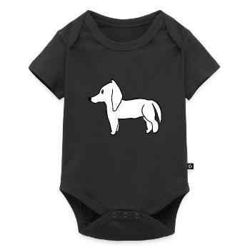 Dog Animal Pet Symbol - Baby Premium short-sleeve bodysuit - black - Front
