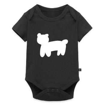 Bear Animal Symbol Brown - Baby Premium short-sleeve bodysuit - black - Front