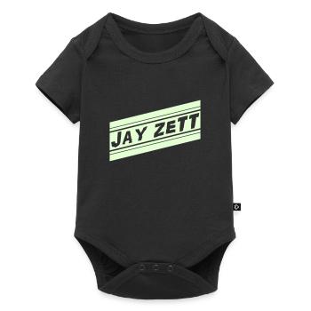 Jay Zett Trainingsjacke - Baby Premium Kurzarmbody - Schwarz - Vorne
